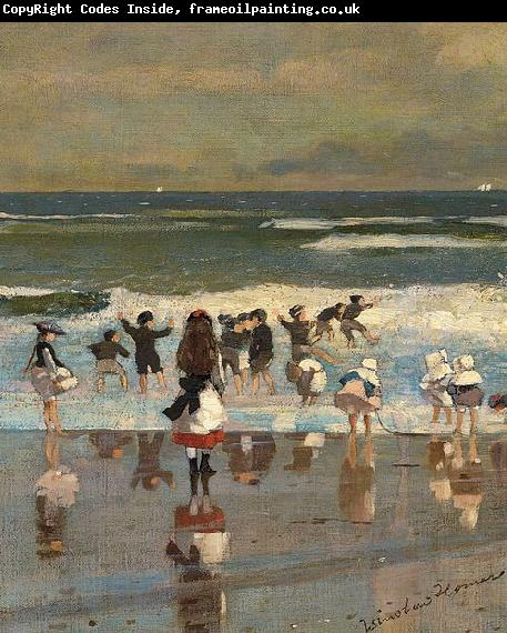 Winslow Homer Escena de playa